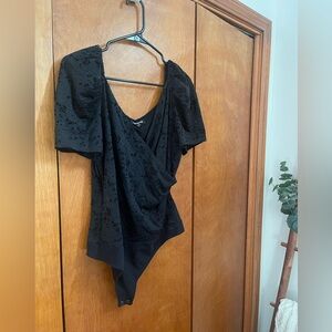 Express Black Lace Bodysuit